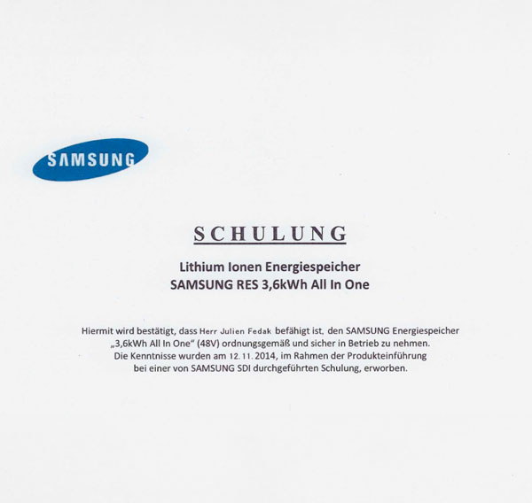 Samsung Schulung Julien Fedak
