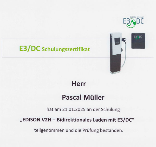 ES/DC Zertifikat Pascal Müller